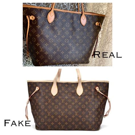 louis vuitton paper bag real vs fake|faux louis vuitton neverfull bag.